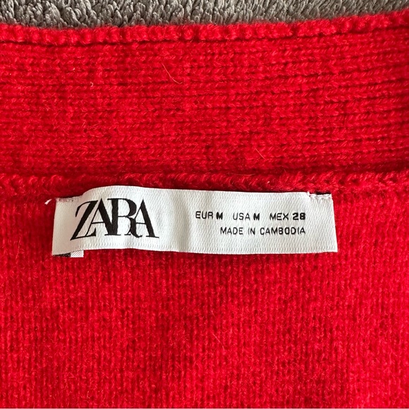 ZARA Oversized 100% Wool Cardigan (M) - Picture 9 of 16